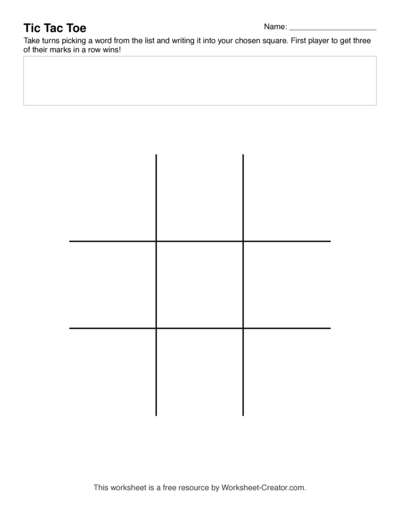 Tic Tac Toe